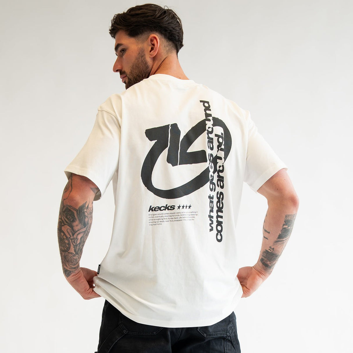 Goes Around White Tee