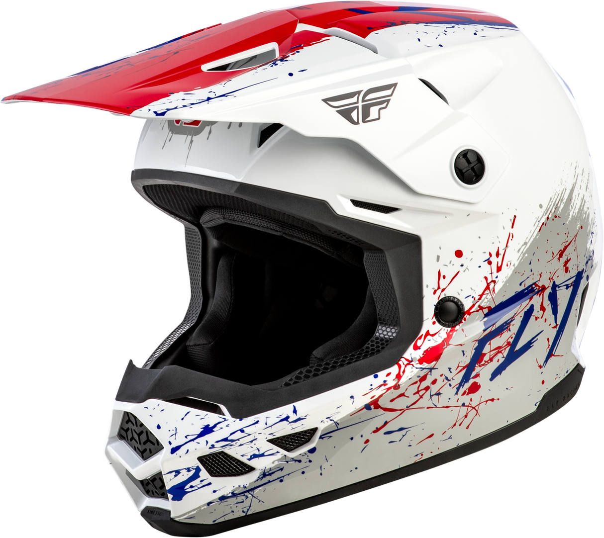 Kinetic Youth Drip Helmet - Red/White/Blue