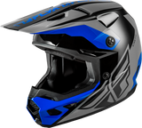 Kinetic Crest Helmet - Grey/Black/Blue