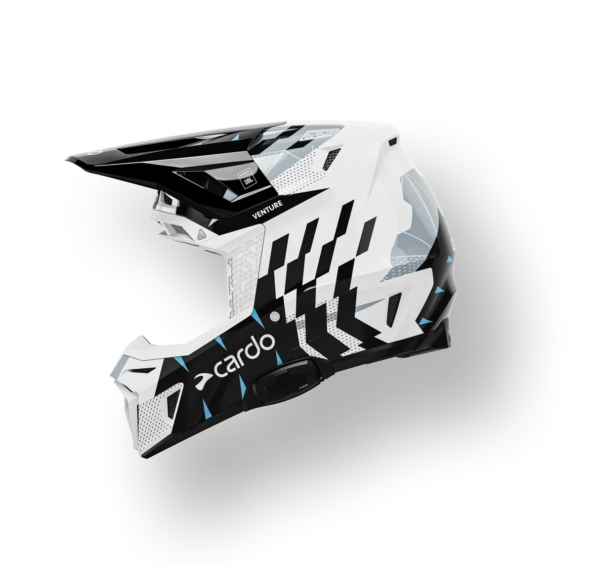 CARDO VENTURE OFF-ROAD HELMET INTEGRATED DYNAMIC MESH COMMUNICATION 40 mm JBL ECE 22.06 ACU APPROVED