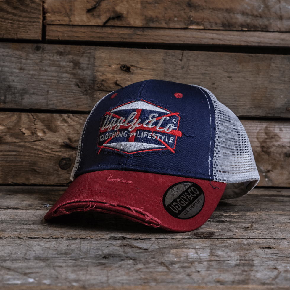 Union Jack Red & Blue Diamond Cap