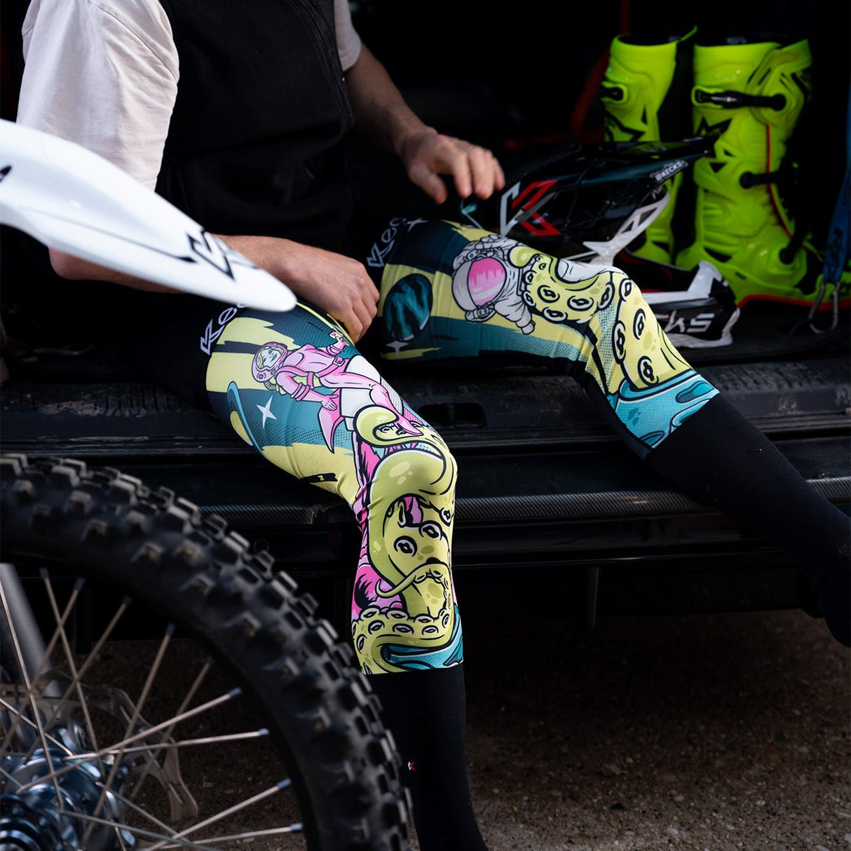 Invaders Moto Sock