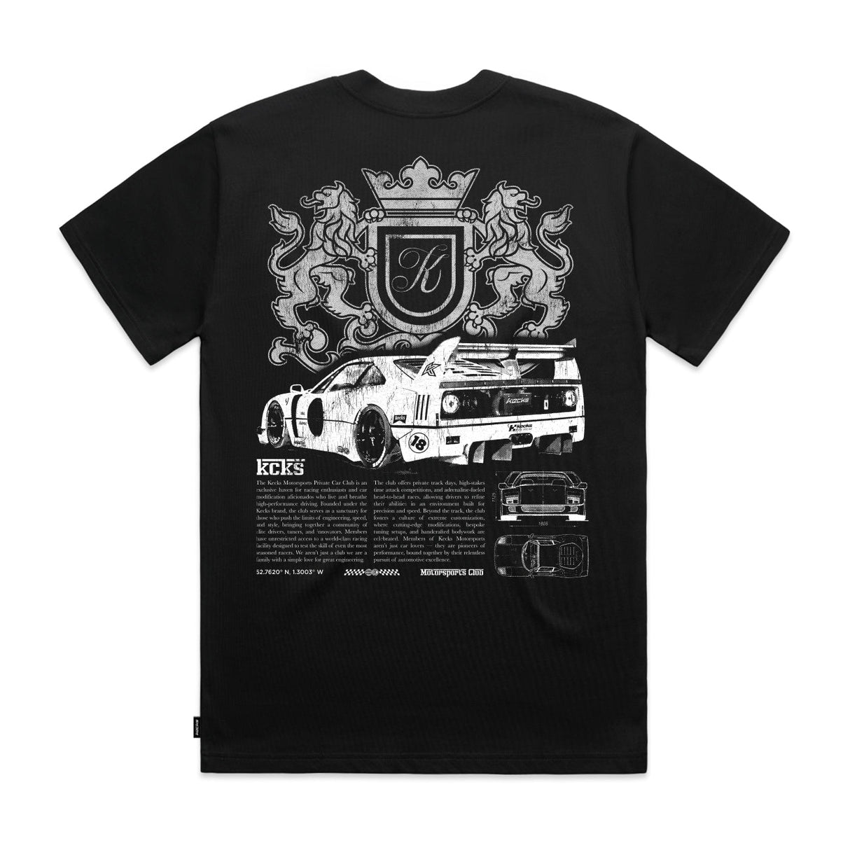 Italia Black Tee