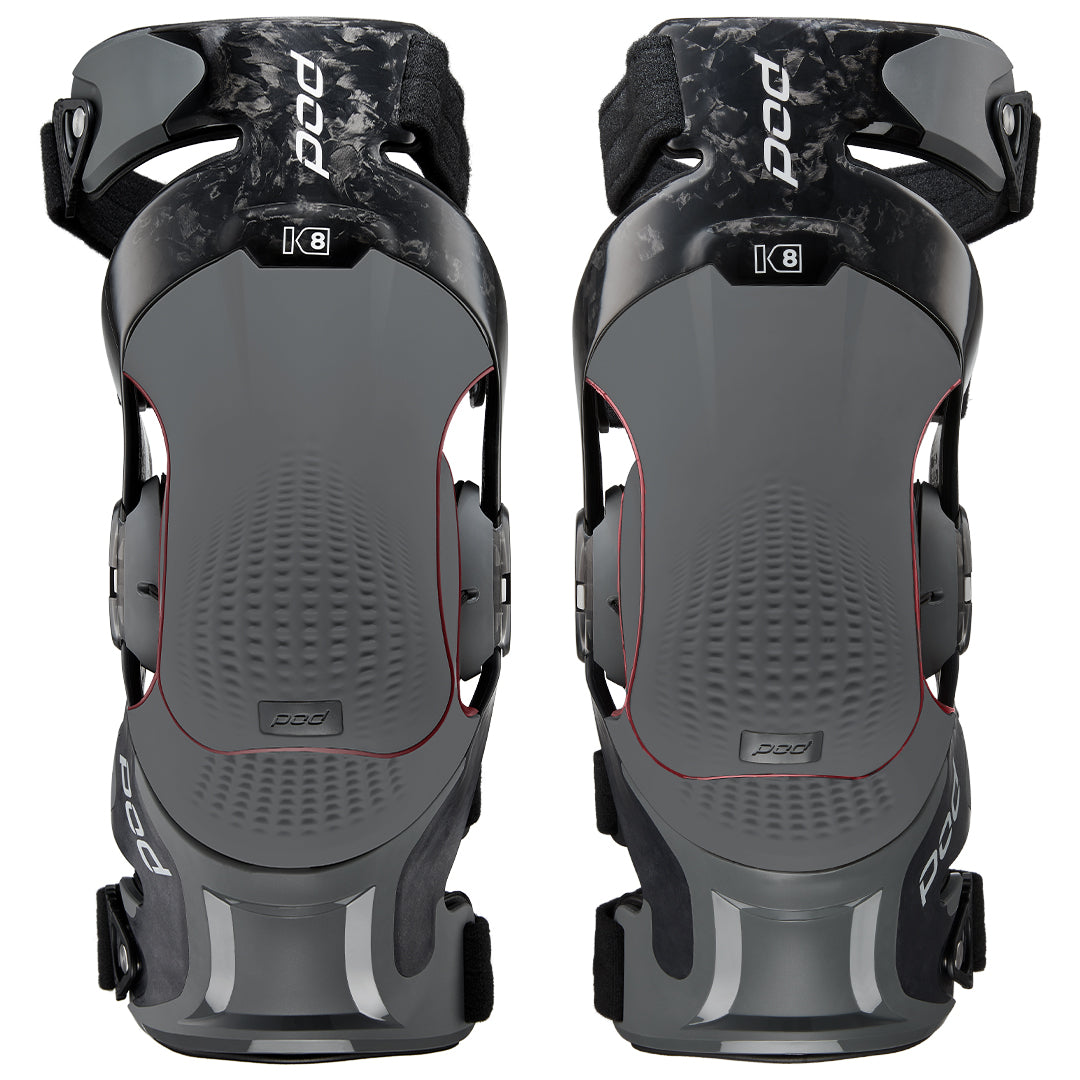 K8 3.0 Knee Brace Pair Carbon Black and Grey