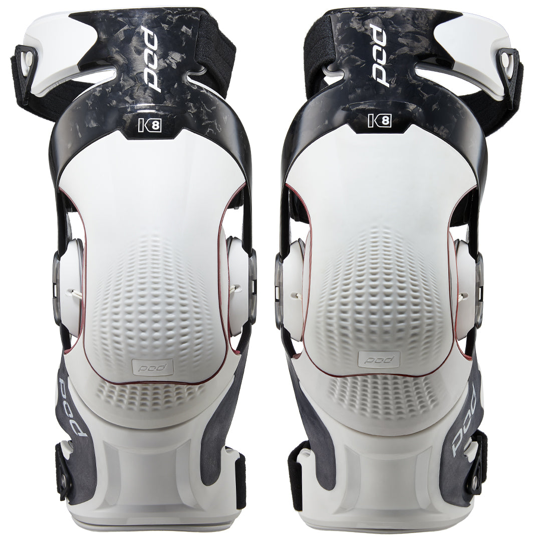 K8 3.0 Knee Brace Pair Carbon Black and White