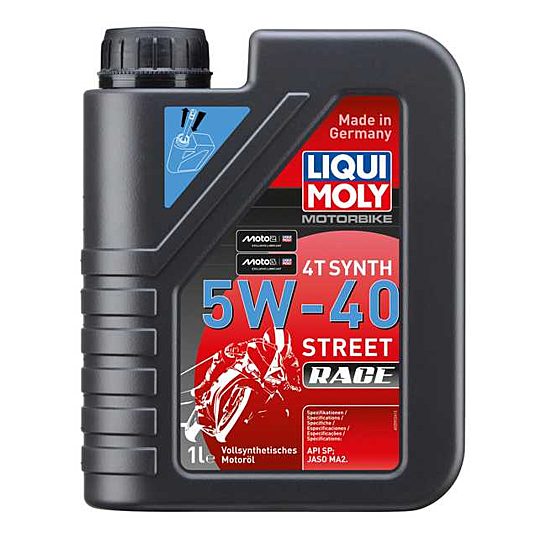 ENGINE OIL 4T SYNTHETIC 5W-40 STREET RACE 4L LIQUI MOLY - 1685