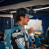 Two Stroke Smoker Blue Trucker Cap