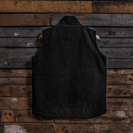 Black Workwear Canvas Gilet