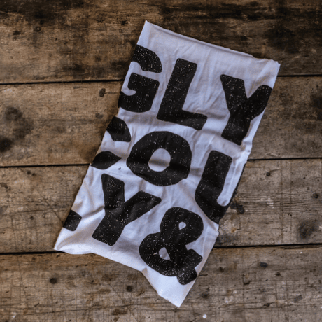 White & Black U&C Motorcycle Bandana