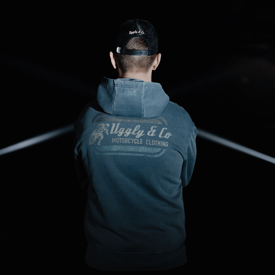 Blue Flattrack Hoodie