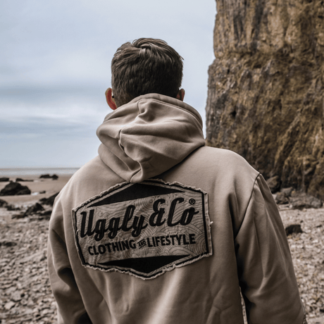 Beige Surf Diamond Hoodie