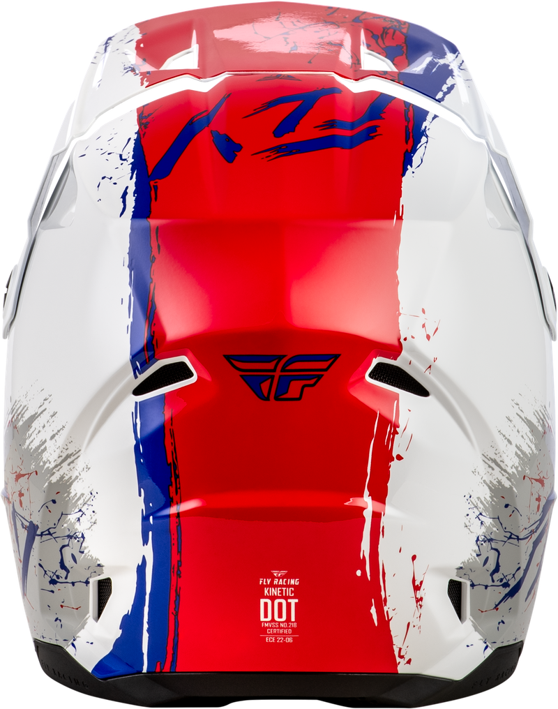 Kinetic Youth Drip Helmet - Red/White/Blue