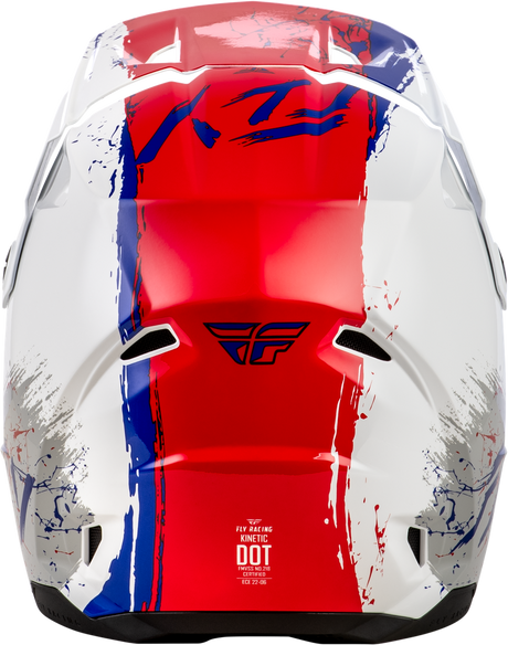 Kinetic Youth Drip Helmet - Red/White/Blue