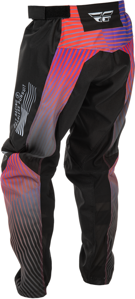F-16 2026 Youth Pant - Black/Red/Purple