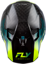 Formula S Byte Carbon Helmet  - Carbon/Teal/Lime
