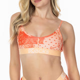 Peach Paisley Lounge Bralette