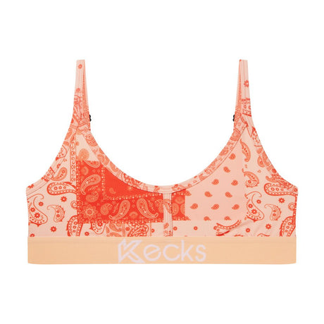 Peach Paisley Lounge Bralette