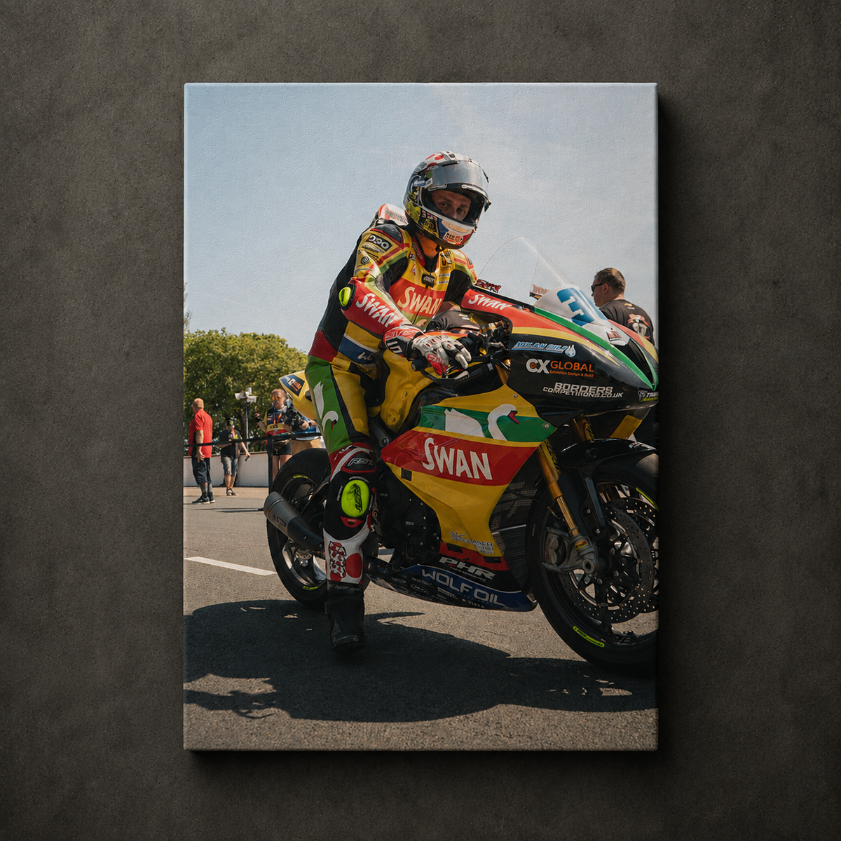 Pierre-Yves Bian Isle of Man TT Canvas Wall Art