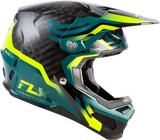 Formula S Byte Carbon Helmet  - Carbon/Teal/Lime