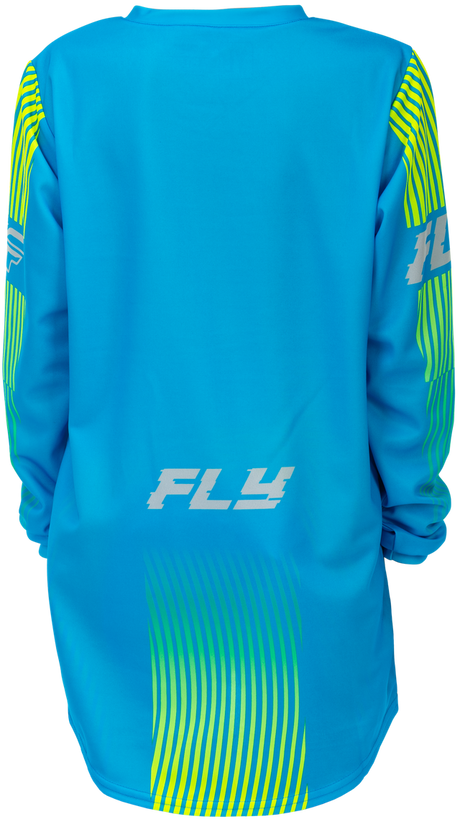 F-16 2026 Youth Jersey - Blue/Hi-Viz