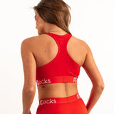 Red Modal Sports Bralette