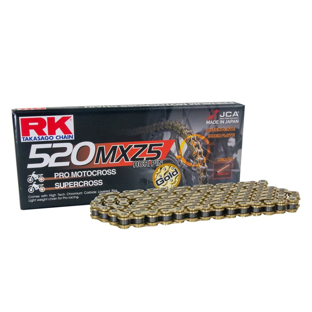 RK TAKASAGO 520 x 120 Gold Pro MX Chain