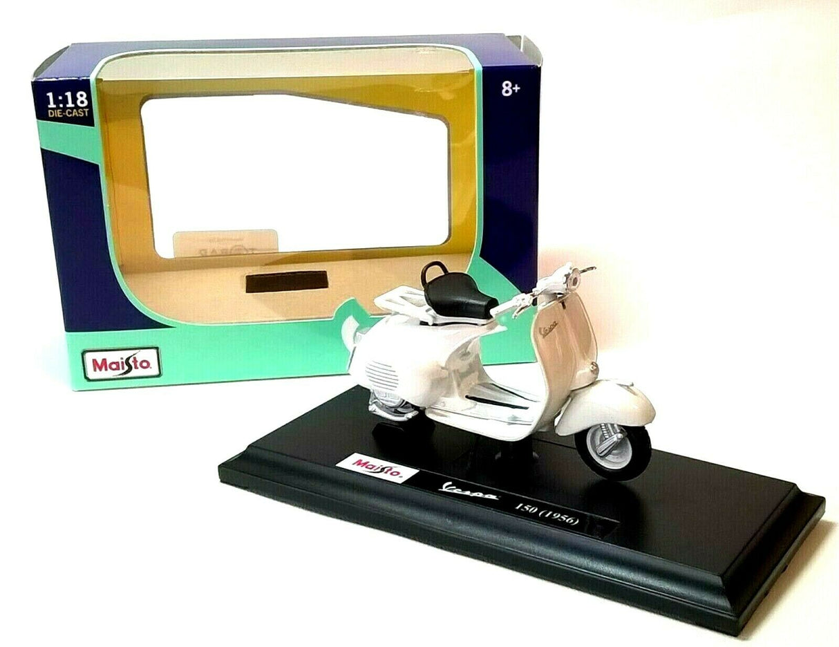 Maisto Toys 1:18 Vespa 150 (1956) White