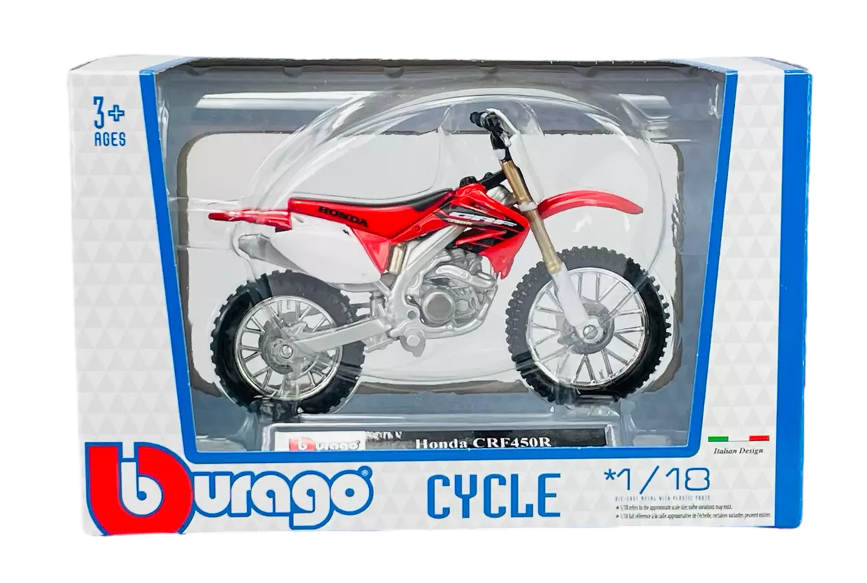 Burago Toy Models 1:18 Honda CRF 450 R Toy Model