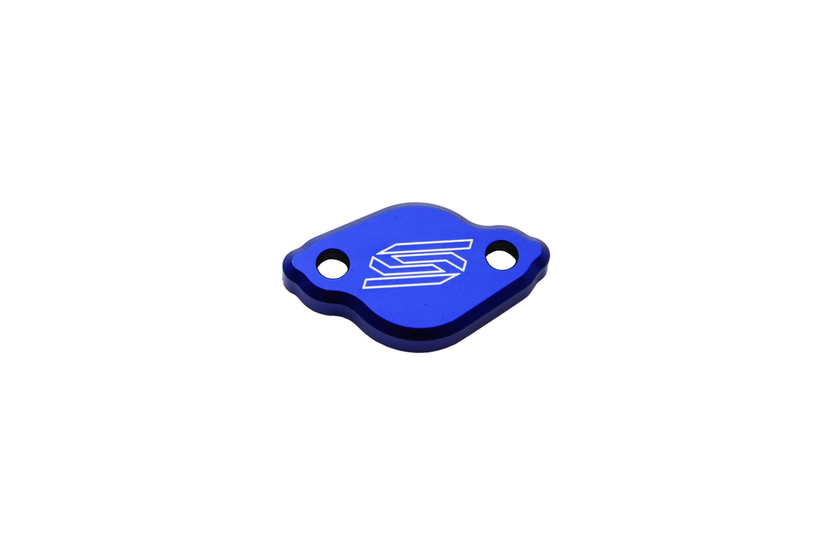 SCAR Racing Rear Brake Reservoir Cover Blue 2003-2026 Fantic TM Yamaha XE XX En MX YZ WR Xt 65 125 250 450