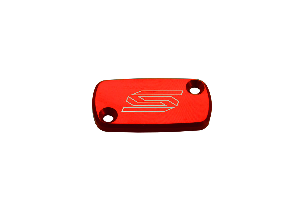 SCAR Racing Front Brake Reservoir Cover Red 1996-2026 Beta Honda Kawasaki RR RX Xtrainer CR CRF XR KX