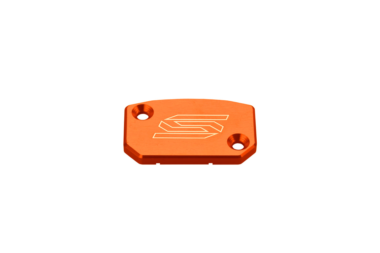 SCAR Racing Front Brake Reservoir Cover Orange 2004-2026 Beta Husaberg Husqvarna KTM RR SX XC EXC Brembo
