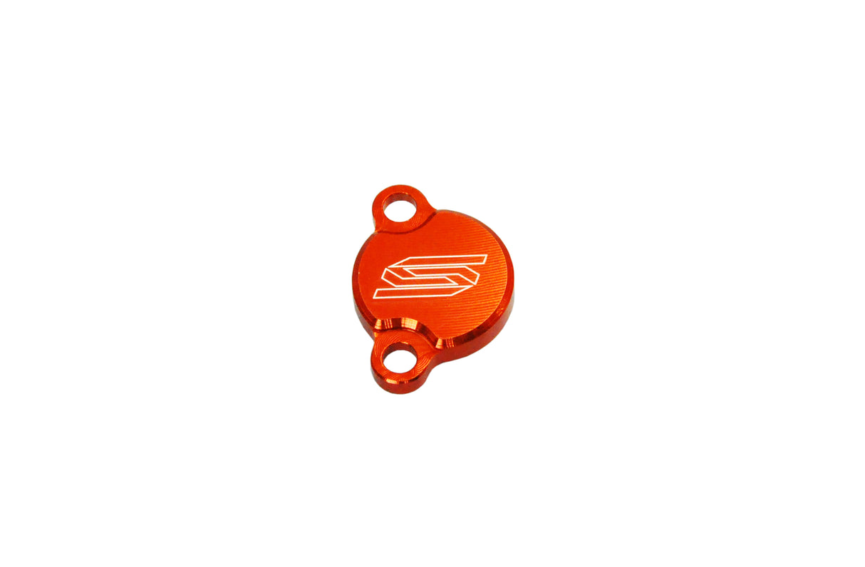 SCAR Racing Rear Brake Reservoir Cover Orange 2003-2026 KTM SX-E SX Freeride 5 50 65 85 250 350