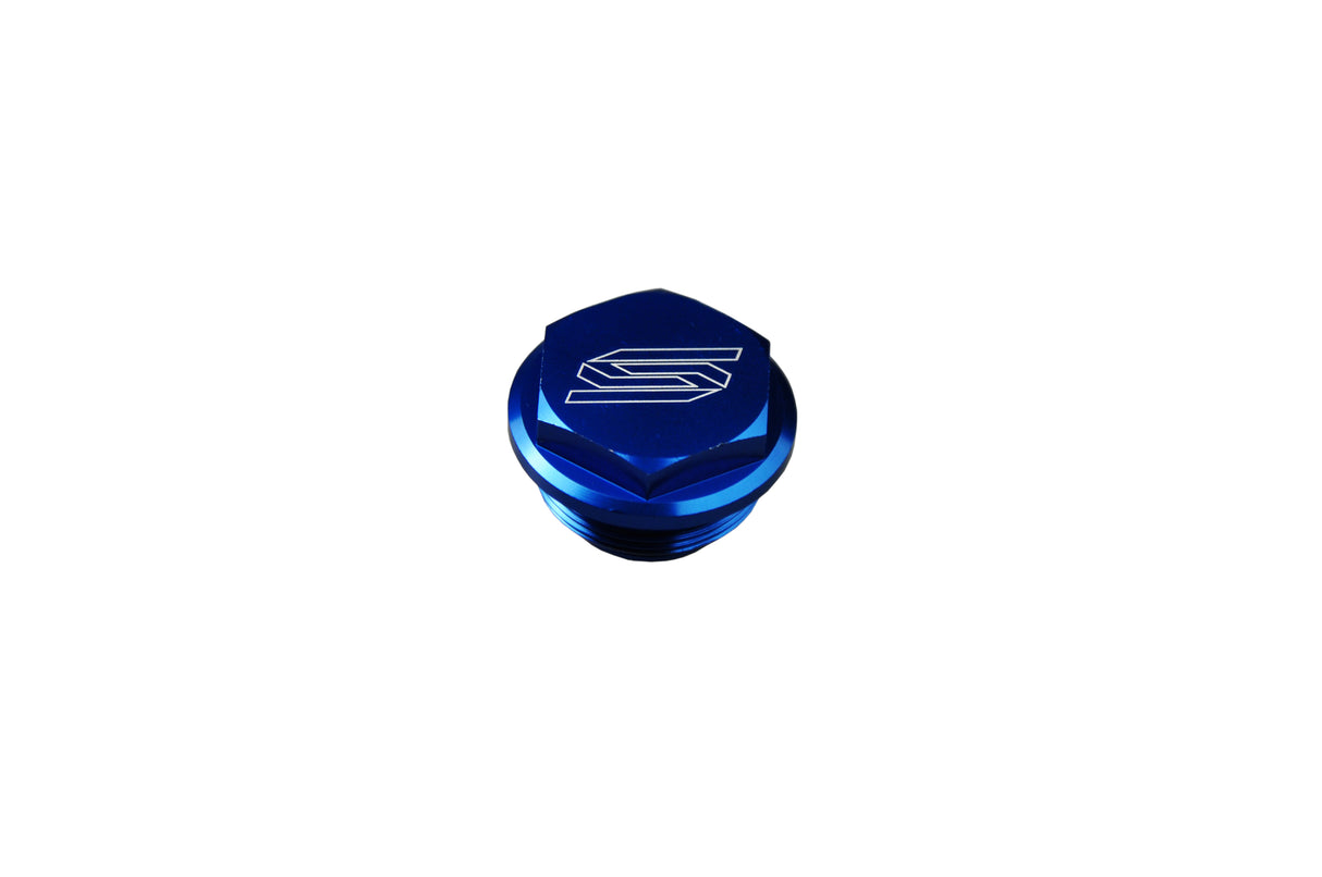 SCAR Racing Rear Brake Reservoir Cover Blue 2004-2026 KTM Husqvarna Husaberg Sherco Ducati Stark Triumph