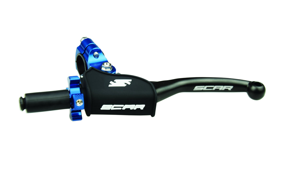 SCAR Racing Pivot Clutch Lever Assembly Blue Universal 2ST 4ST Easy Adjuster