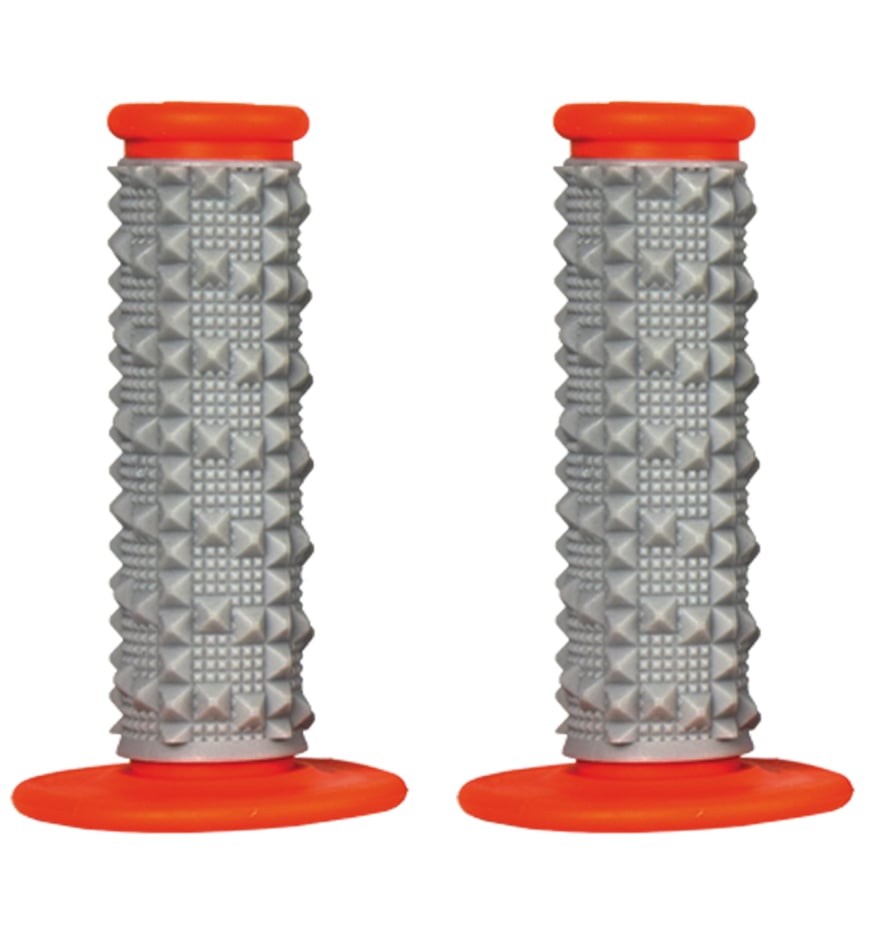 SCAR Racing Dual Compound Grips Orange X2R Diamond Half Waffle