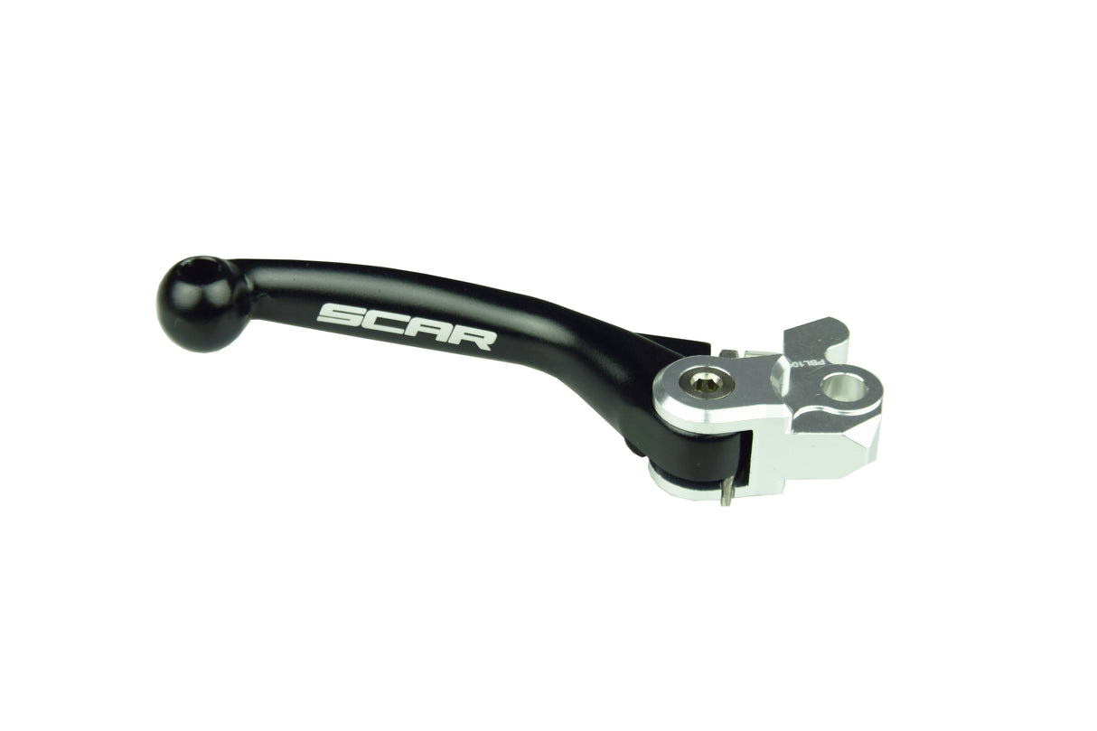 SCAR Racing Pivot Brake Flex Lever Black 2000-2026 Kawasaki Suzuki Yamaha KX KLX RM RM-Z RMX YZ WR