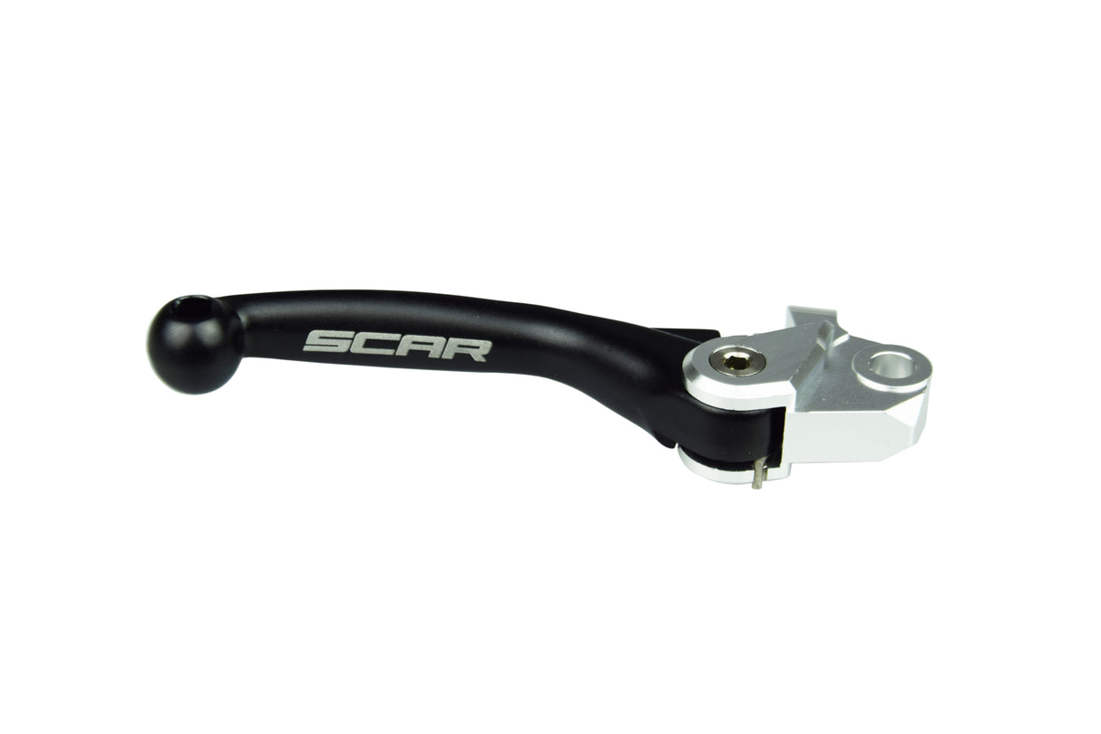 SCAR Racing Brake Flex Lever Black 2007-2026 Kawasaki Yamaha KX YZ WR 125 250 450 F X Pivot Adjustable