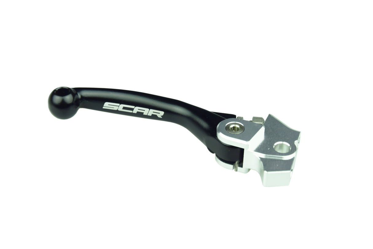 SCAR Racing Brake Flex Lever Black 2019-2026 Kawasaki KX 250 450 X Aluminium Adjustable Reach