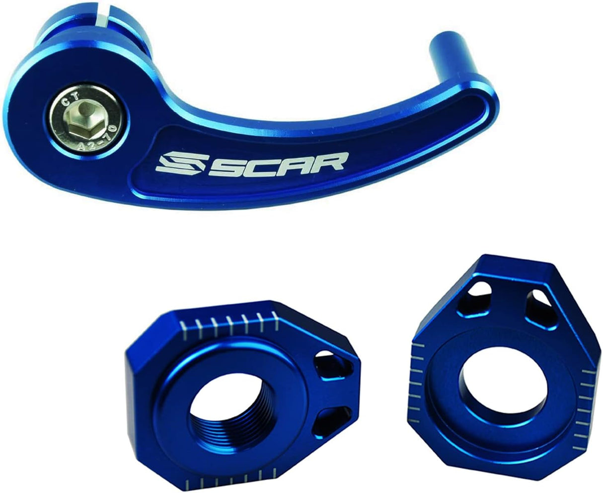 SCAR Racing Rear Axle Puller Blue 2012-2023 Sherco SE SEF R 125 250 300 450