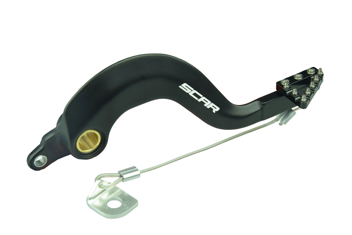 SCAR Racing Rear Brake Pedal Black 2000-2026 Fantic Yamaha XE XX YZ 125 250 X