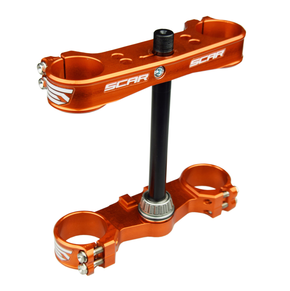 SCAR Racing Triple Clamps Orange SX 85 16mm Offset