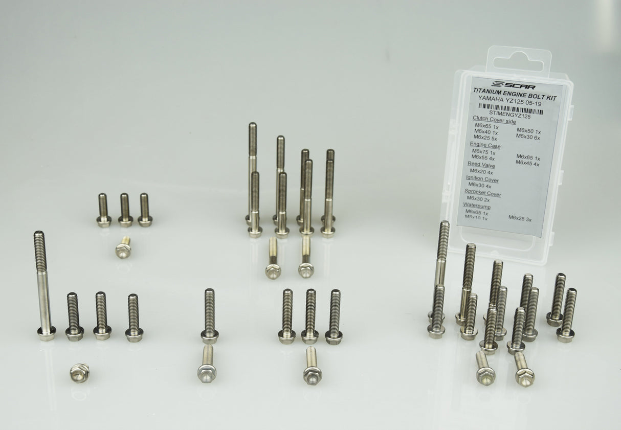 SCAR Racing Titanium Engine Bolt Kit 2016-2022 Husqvarna KTM FC SX-F 450 GR5-TI 41 Bolts
