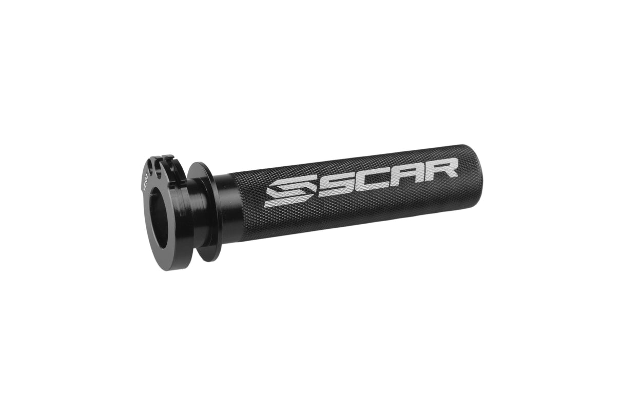 SCAR Racing Aluminium Throttle Tube With Bearing Black 2007-2026 Fantic Suzuki Yamaha XEF XXF RM-Z WR YZ FX 250 450
