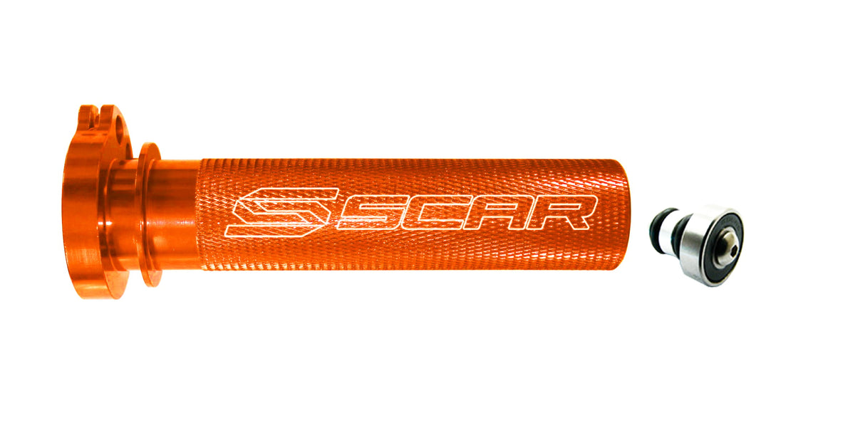 SCAR Racing Aluminium Throttle Tube With Bearing Orange 2000-2016 Husqvarna KTM Husaberg FC FE EXC SX