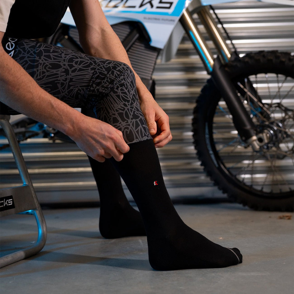 Scribble Moto Sock
