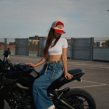 Smokin’ Red Label Diamond Trucker Hat