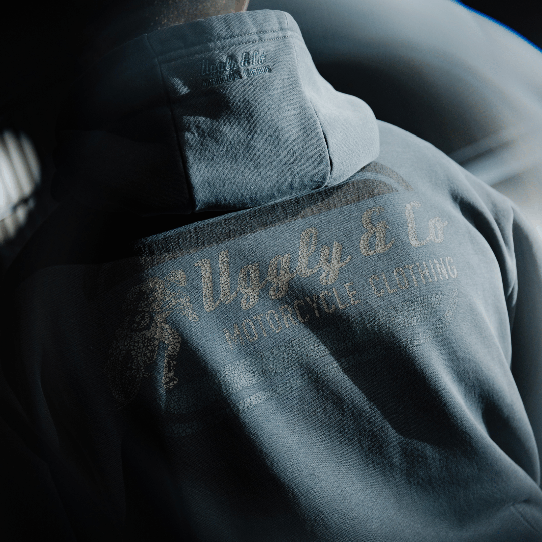 Blue Flattrack Hoodie
