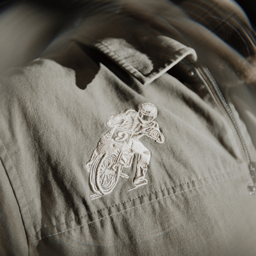 Green Flattrack Moto Shacket