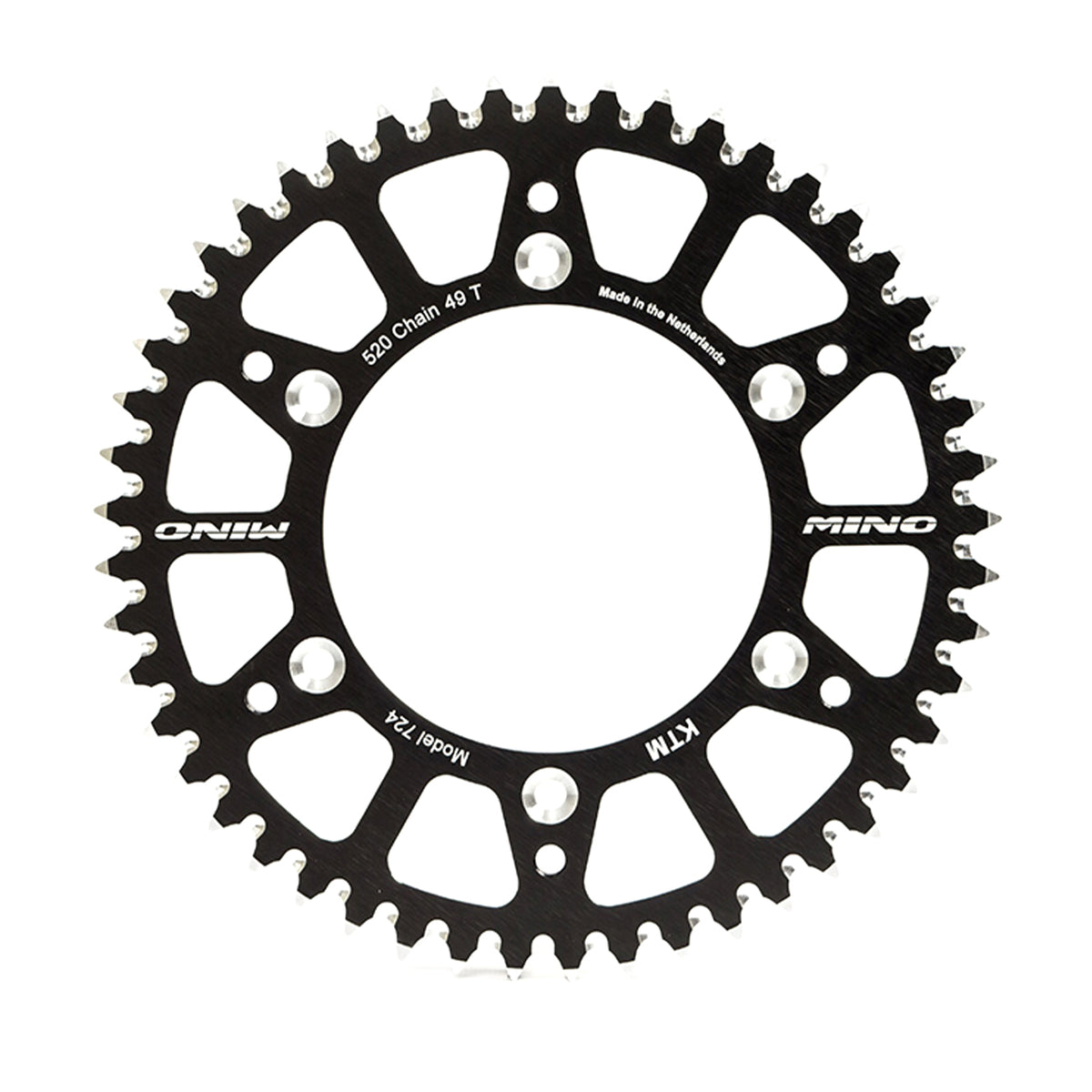 MINO REAR SPROCKET ALLOY BLK 4-HOLE, MINO 26-691-420-47 JTR416