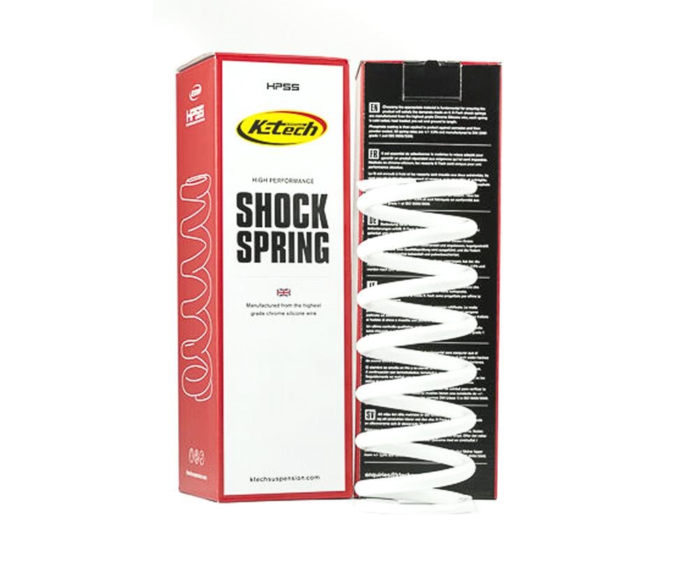 K-Tech Shock Absorber Spring - 35N (47x130) White, 47-130-35, HIGH PERFORMANCE SHOCK SPRING, K-TECH SUSPENSION